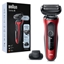 Picture of Braun Series 6 61-R1200s Foil shaver Trimmer Black  Red