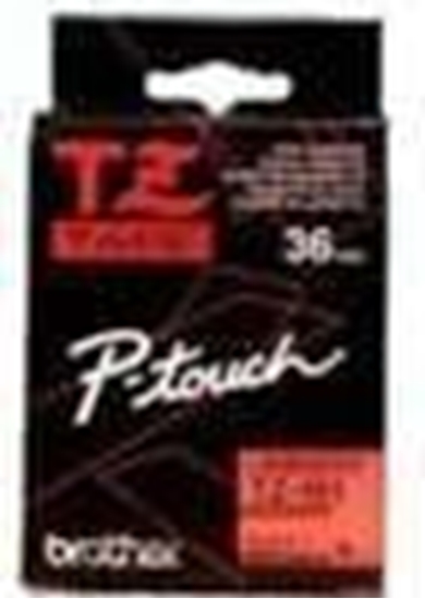 Picture of Brother Gloss Laminated Labelling Tape - 36mm, Black/Clear label-making tape TZ