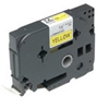Picture of Brother Gloss Laminated Labelling Tape - 36mm, Black/Yellow label-making tape TZ