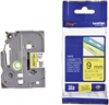 Изображение Brother labelling tape TZE-621 yellow/black 9 mm