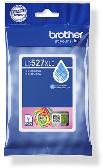 Изображение Brother LC527XLC tintes kārtridžs 1 pcs Oriģināls Augsta (XL) produktivitāte Tirkīzzils