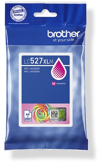 Изображение Brother LC527XLM tintes kārtridžs 1 pcs Oriģināls Augsta (XL) produktivitāte Fuksīns