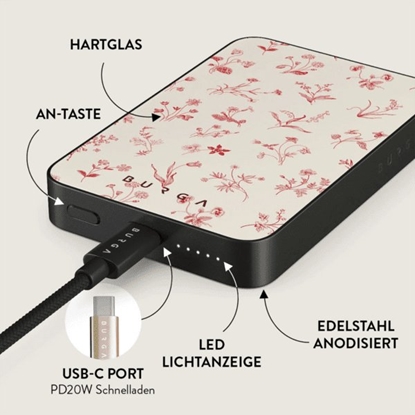 Изображение BURGA Magnetic Power Bank 5,000mAh Prairie gunmetal