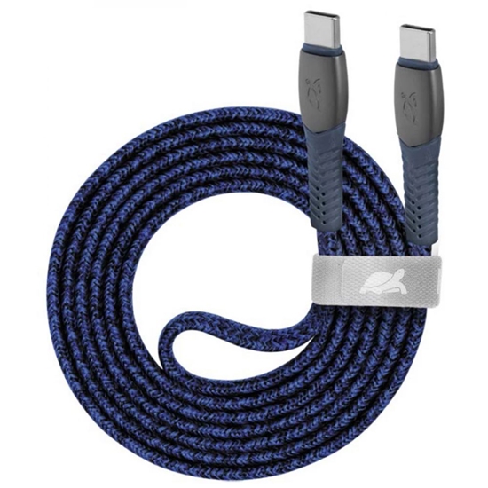 Picture of CABLE USB-C TO USB-C 1.2M/BLUE PS6105 BL12 RIVACASE
