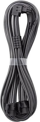 Изображение CableMod C-Series Pro Anschlusskabel - Variante A, 90, 16-Pin zu 2x 8-Pin PCIe, carbon