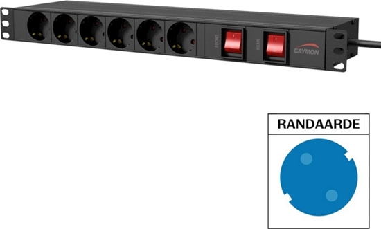 Picture of Caymon CAYMON PSR269GS/B Listwa zasilajca 19"  gniazda typu niemieckiego