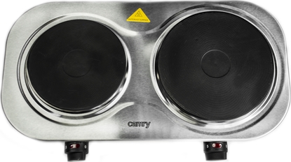 Attēls no Camry | CR 6511 | Number of burners/cooking zones 2 | Rotary knobs | Stainless steel | Electric