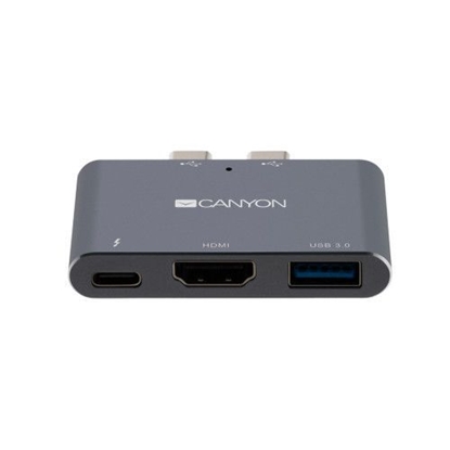 Picture of Canyon DS-1 Multiport Docking Station with 3 port Space Gray