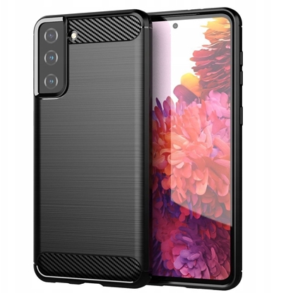Attēls no Carbon Case elastyczne etui pokrowiec Samsung Galaxy S21+ 5G (S21 Plus 5G) czarny