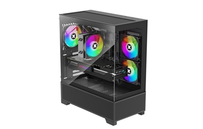 Picture of Case|XILENCE|XG172|MidiTower|Case product features Fan control panel/Transparent panel|Not included|Colour Black|XG172