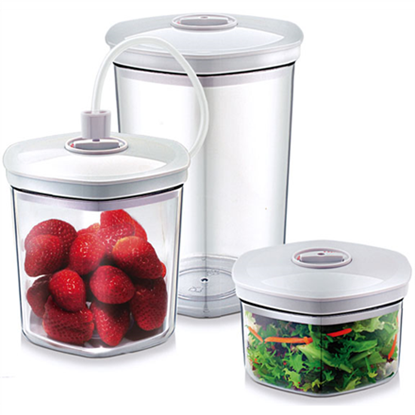 Изображение Caso | Vacuum Canister Set | 01260 | 3 canisters | White/Transparent