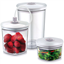 Attēls no Caso | Vacuum Canister Set | 01260 | 3 canisters | White/Transparent