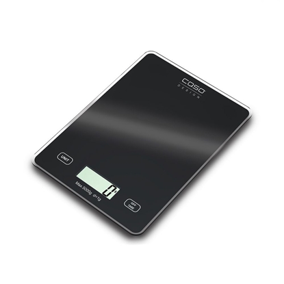 Attēls no Caso | Kitchen scale | Slim | Maximum weight (capacity) 5 kg | Graduation 1 g | Black