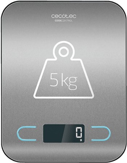 Изображение Cecotec Kitchen Scale | CookControl | Maximum weight (capacity) 5 kg | Graduation 1 g | Display type LCD