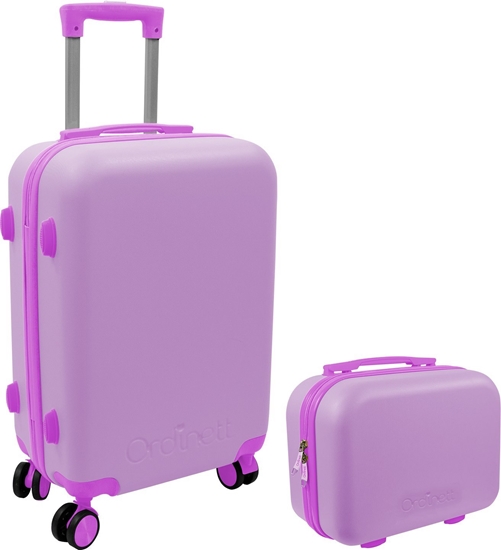 Picture of Cemodana set 2 pcs. 43L ( 36x23x56cm) + 15L (24x17x33cm) pink 8000303316329