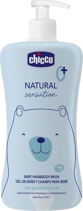 Изображение Chicco Natural Sensation pyn do mycia ciaa i wosów 0m+ 500ml