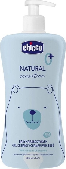 Picture of Chicco Natural Sensation pyn do mycia ciaa i wosów 0m+ 500ml