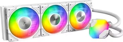 Picture of Chodzenie wodne Montech Montech Hyper Flow ARGB AIO Wasserkühlung, weiß - 360 mm