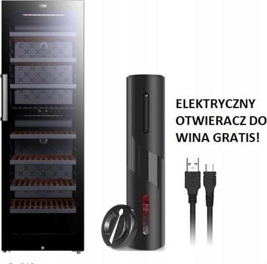 Picture of Chodziarka do wina Berg BRGWM193D winiarka wolnostojca dwustrefowa - TRANSPORT Z WNIESIENIEM DO DOMU GRATIS