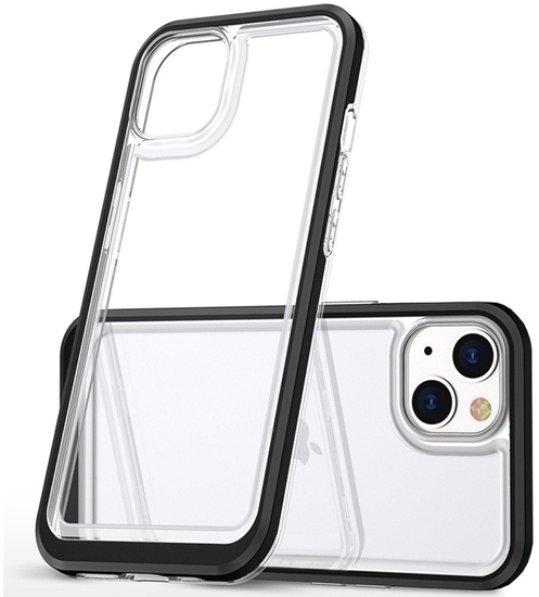 Picture of Clear 3in1 etui iPhone 14 Plus silikonowy pokrowiec z ramk czarne