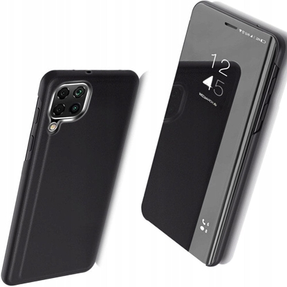 Изображение Clear View Case futera etui z klapk Samsung Galaxy A22 4G czarny