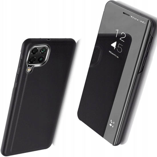 Изображение Clear View Case futera etui z klapk Samsung Galaxy A22 4G czarny
