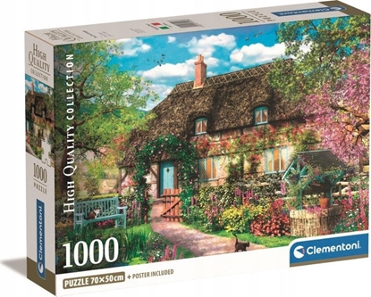 Изображение Clementoni CLE puzzle 1000 Compact The Old Cottage 39908