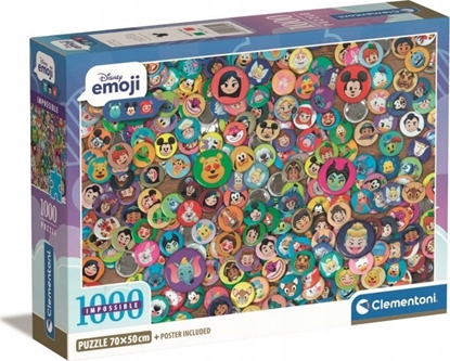Изображение Clementoni Puzzle Compact Disney Emoji 1000 elementów (39829)