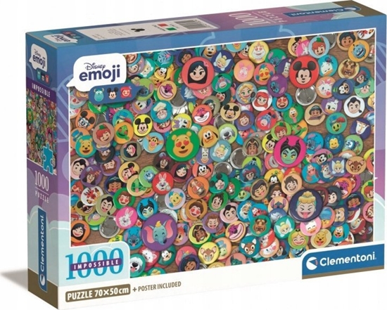 Изображение Clementoni Puzzle Compact Disney Emoji 1000 elementów (39829)