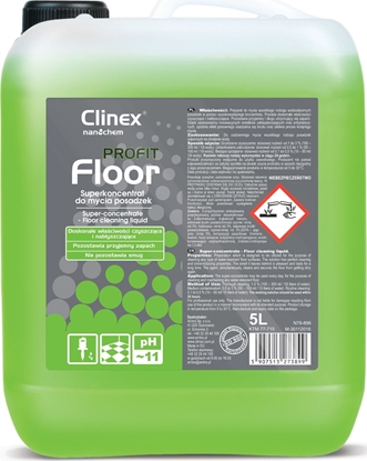 Picture of Clinex Superkoncentrat do mycia i czyszczenia nabyszczania posadzek podóg CLINEX PROFIT Floor 5L Superkoncentrat do mycia i czyszczenia nabyszczania posadzek podóg CLINEX PROFIT Floor 5L