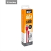 Изображение ColorWay Data Cable Apple Lightning Charging cable, Fast and safe charging; Stable data transmission, Red, 1 m
