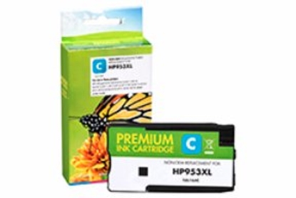 Изображение Compatible Static Control HP 953XL (F6U16AE) Ink Cartridge, Cyan (New chip)