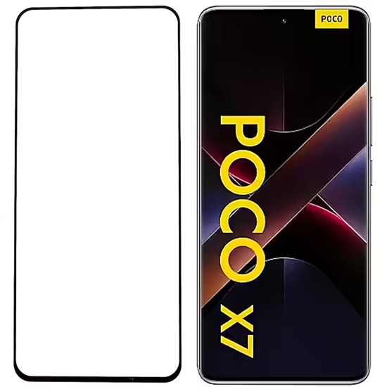 Изображение Connect Poco X7 Stikla Aizsargs 2.5D Pilna Pārklājuma Japāņu Līme Ekrāna Aizsargs Skaidrs