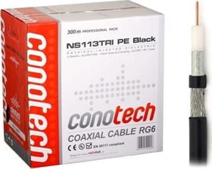 Attēls no Conotech Kabel CONOTECH NS-113 Trishield PE black box 300m