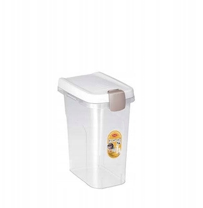 Attēls no Container for storing pet food 6kg 15L 33x22x41cm transparent/white 8003507984004