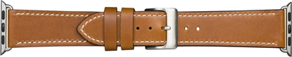 Изображение Copenhagen - Watch Strap for Apple Watch 1-8 (42/44/49 mm) - Tan/Silver