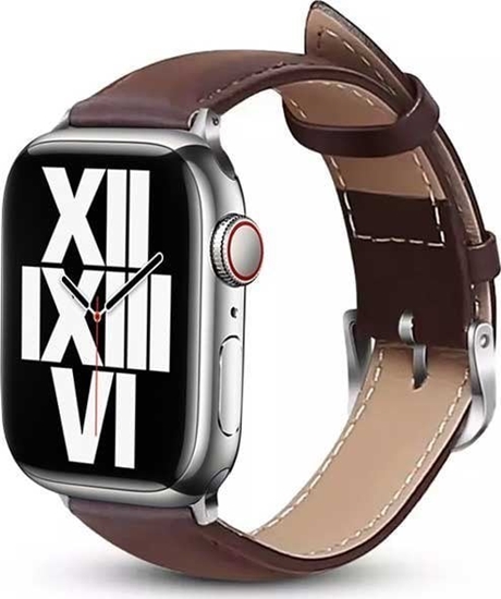 Picture of Crong Crong Noble Band - Pasek z naturalnej skóry do Apple Watch 38/40/41 mm (Espresso)