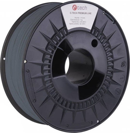 Picture of C-Tech C-TECH Tisková struna (filament) PREMIUM LINE, PLA, edomodrá, RAL7031, 1,75mm, 1kg