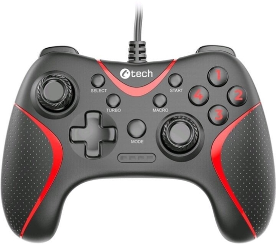 Picture of C-TECH gamepad Theon pro PC/PS3, 2 programovatelná makro tlaítka, 2x analog, X-input, vibraní, 1,8m kab