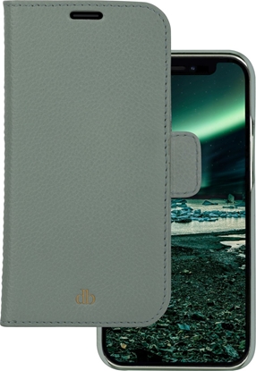Attēls no dbramante New York - iPhone 13 6.1" - Greenbay - full grain pebbled leather cover