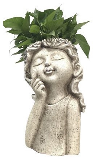 Picture of DECORATIVE POT GIRL 22.5X26X41CM