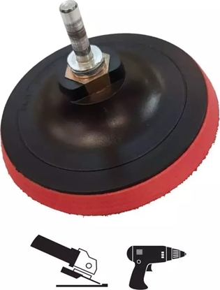 Изображение Dedra Dysk mocujcy z rzepem M14, 100mm + trzpie do wiertarki