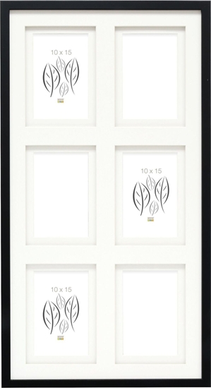 Picture of Deknudt S65KK2 black 6x10x15 Wood Gallery double Passepartout