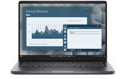 Picture of Dell Pro 14 PC14255 | 14 " | IPS | FHD+ | 1920 x 1200 pixels | Anti-glare | AMD Ryzen 5 | 220 | 16 GB | DDR5 | Solid-state drive capacity 512 GB | AMD Radeon 740M Graphics | Windows 11 Pro | 802.11ax | Keyboard language English | Keyboard backlit | Warran