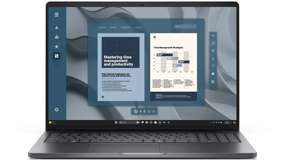 Picture of Dell Pro 16 PC16255 | Magnetite | 16 " | IPS | FHD+ | 1920 x 1200 pixels | Anti-glare | AMD Ryzen 5 PRO | 230 | 16 GB | DDR5 | Solid-state drive capacity 1000 GB | AMD Radeon 760M Graphics | Windows 11 Pro | 802.11ax | Keyboard language English | Keyboard