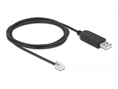 Picture of Delock Adapter cable USB Type-A to Serial RS-232 RJ12 with ESD protection Leadshine 2 m