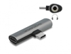 Picture of Delock Audio Adapter USB Type-C™ to Stereo Jack female and USB Type-C™ PD grey