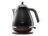 Picture of DeLonghi Icona Vintage KBOV2001BK Standard kettle, Stainless steel, Black, 2000 W, 1.7 L, 360° rotational base