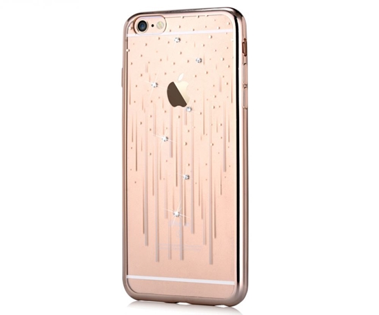 Picture of Devia Apple iPhone 7 Plus / 8 Plus Crystal Meteor soft case Champagne Gold
