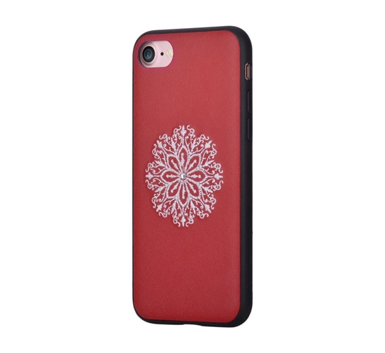 Picture of Devia Apple iPhone 7/8 Flower Embroidery Case Red